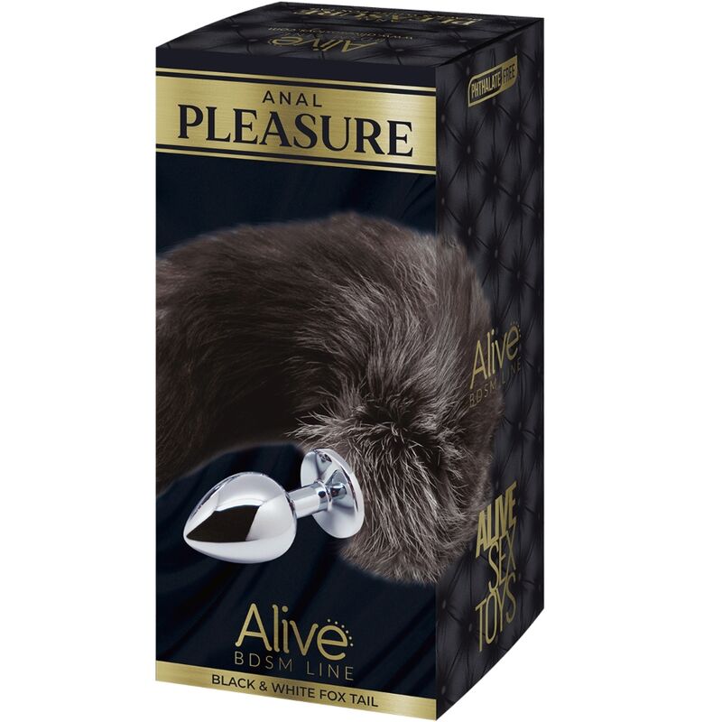 ALIVE - ANAL PLEASURE PLUG METAL COLA DE ZORRO TALLA L - Imagen 4