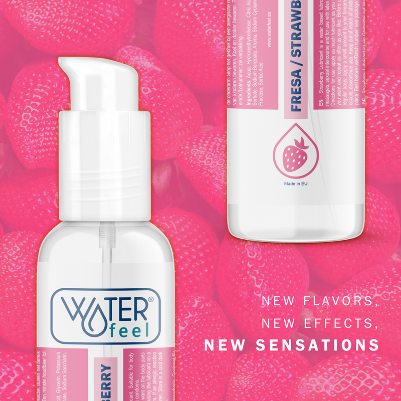 WATERFEEL - LUBRICANTE BASE AGUA FRESA 175 ML - Imagen 5