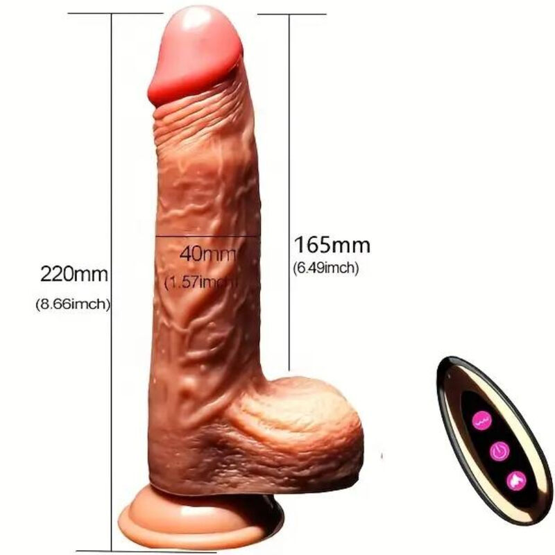 ARMONY - DILDO REALÍSTICO VIBRADOR & THRUSTING CONTROL REMOTO 22.5 CM - Imagen 5