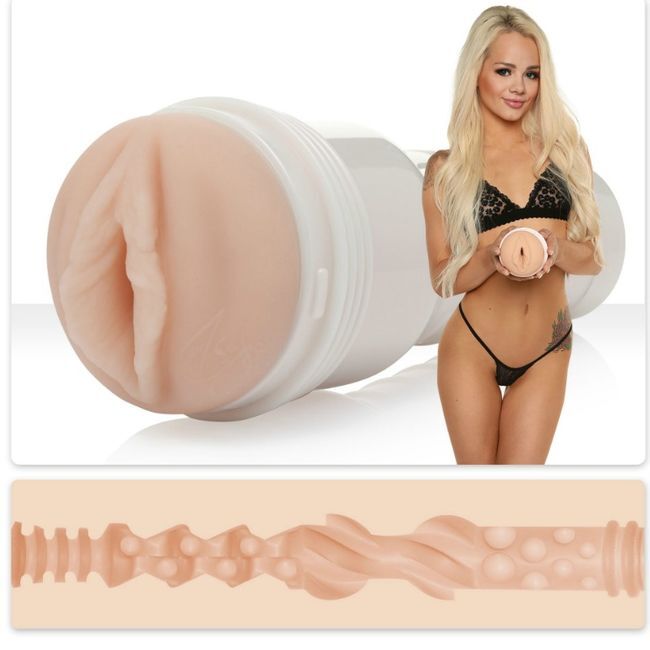FLESHLIGHT - ELSA JEAN VAGINA TASTY + UNIVERSAL LAUNCH + LUBRICANTE AQUA QUALITY 50 ML - Imagen 4