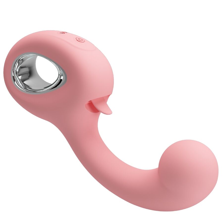 PRETTY LOVE - ERYNNYES VIBRADOR PUNTO G + ESTIMULADOR CLÍTORIS 10 VIBRACIONES ROSA - Imagen 2
