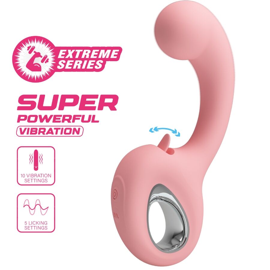 PRETTY LOVE - ERYNNYES VIBRADOR PUNTO G + ESTIMULADOR CLÍTORIS 10 VIBRACIONES ROSA - Imagen 7