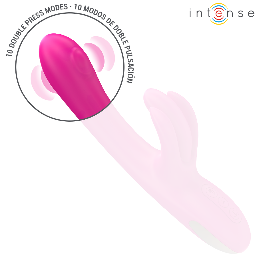 INTENSE - BRITNEY VIBRADOR MULTIFUNCIÓN RABBIT 23 CM ROSA - Imagen 6