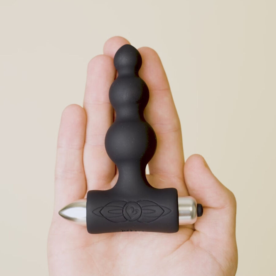 ROCKS- OFF - PETITE SENSATIONS BUBBLES PLUG ANAL VIBRADOR NEGRO - Imagen 9