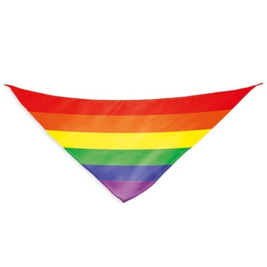 PRIDE - PAÑUELO ALGODÓN TRIANGULAR BANDERA ARCOÍRIS