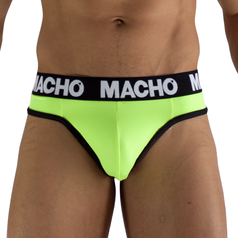 MACHO - MTG001 TANGA AMARILLO FLUOR M - Imagen 2