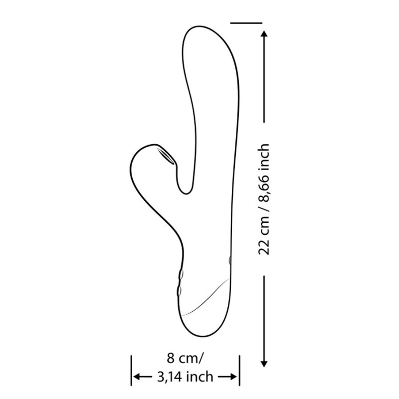 ROMP - PULSE VIBRADOR RABBIT DUAL PUNTO G AZUL ELÉCTRICO - Imagen 11