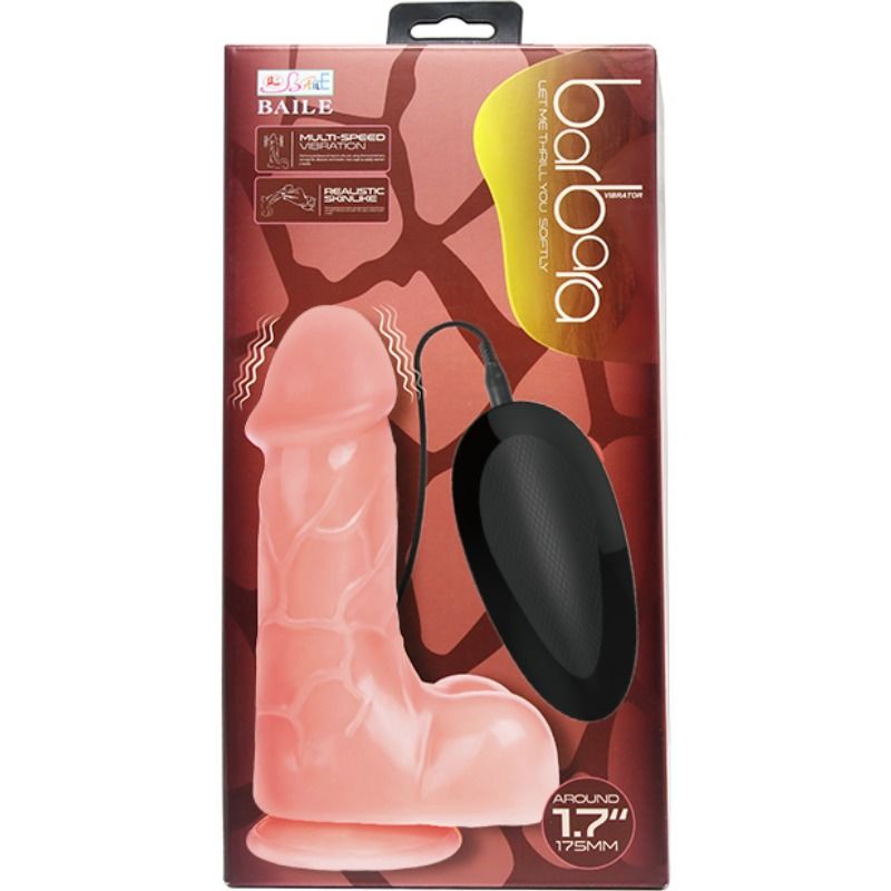 BAILE - VIBRADOR REALÍSTICO BÁRBARA NATURAL 21 CM - Imagen 4