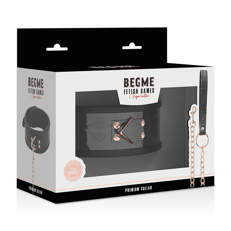 BEGME - BLACK EDITION COLLAR CUERO VEGANO CON FORRO DE NEOPRENO - Imagen 7