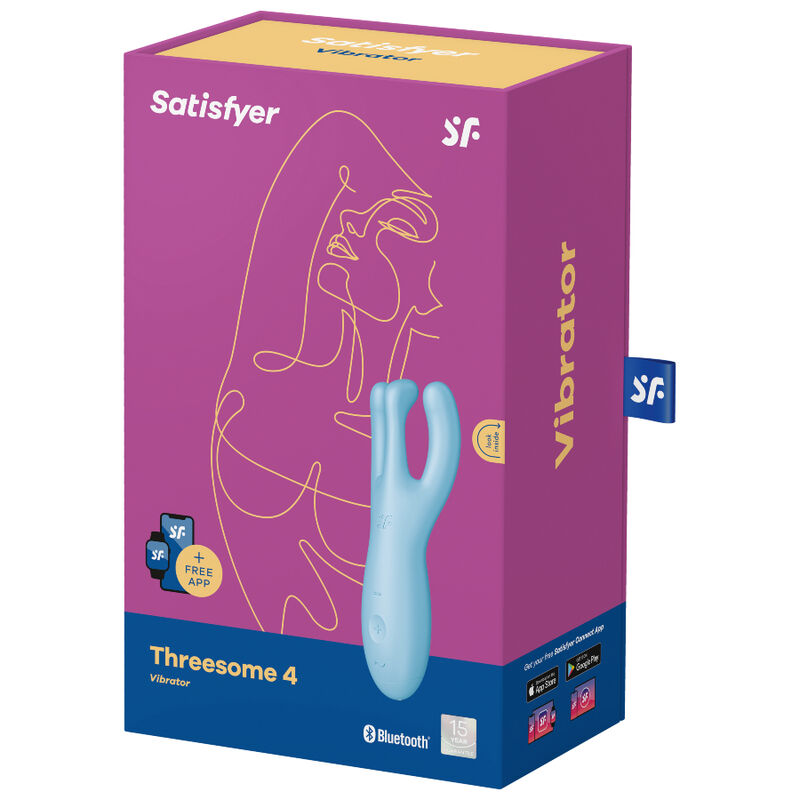 SATISFYER THREESOME 4 VIBRADOR APP - ROSA - Imagen 3