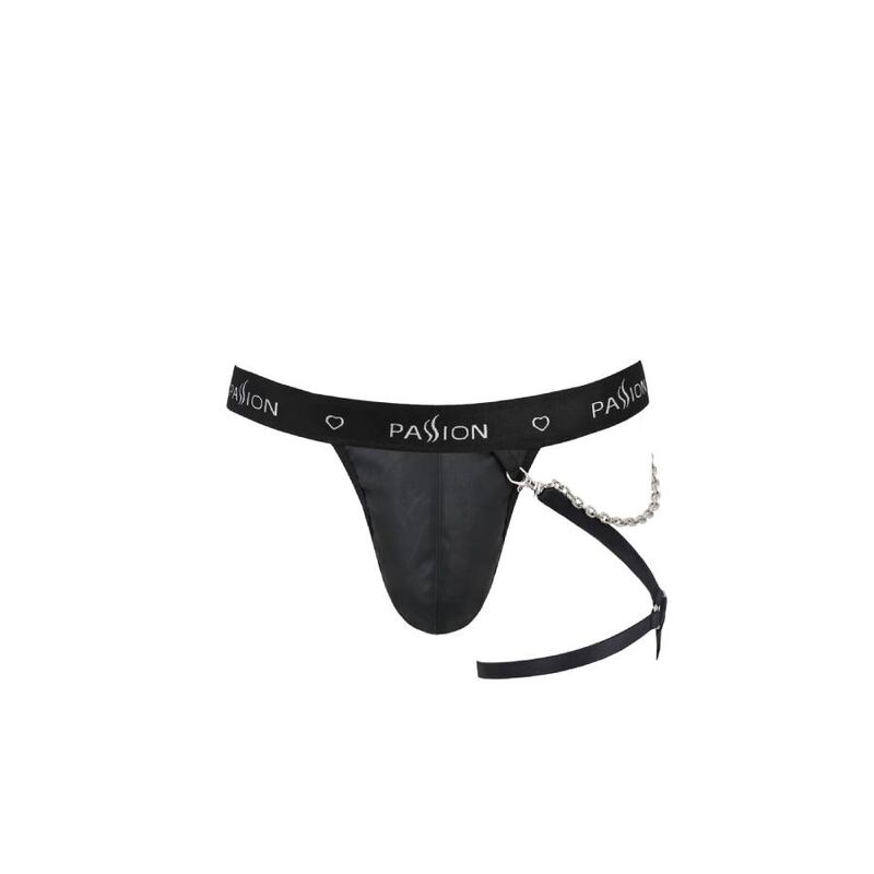 PASSION - 058 TANGA BILL NEGRO S/M - Imagen 5