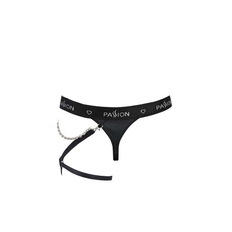 PASSION - 058 TANGA BILL NEGRO S/M - Imagen 6