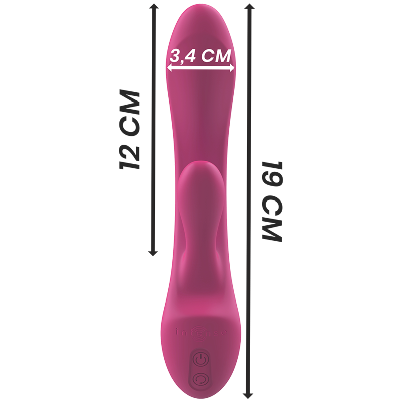 INTENSE - LUIGI VIBRADOR RABBIT SILICONA LIQUIDA ROSA - Imagen 5