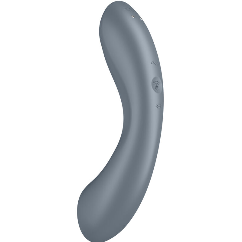 SATISFYER - CURVE TRINITY 1 AIR PULSE VIBRATION GRIS - Imagen 3