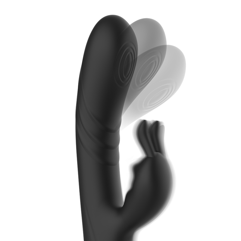 BLACK&SILVER - JAMIE VIBRADOR RABBIT EFECTO WAVE - Imagen 4