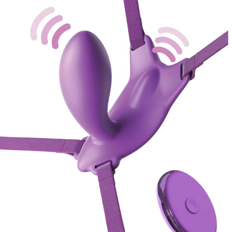 FANTASY FOR HER - ARNES MARIPOSA G-SPOT CON VIBRADOR, RECARGABLE & CONTROL REMOTO VIOLETA - Imagen 2