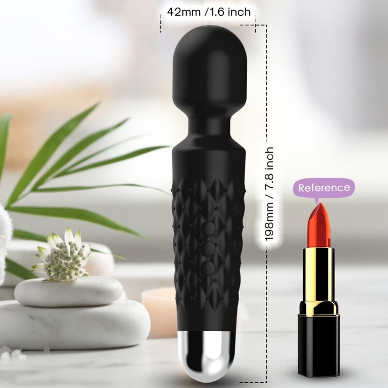 ARMONY - POSTMAN MASAJEADOR & VIBRADOR CABEZA FLEXIBLE NEGRO - Imagen 3