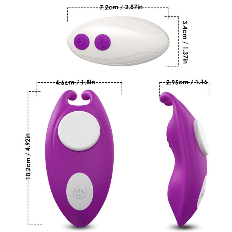 ARMONY - HONEYBEE PANTIES VIBRADOR PUNTO G CONTROL REMOTO VIOLETA - Imagen 9