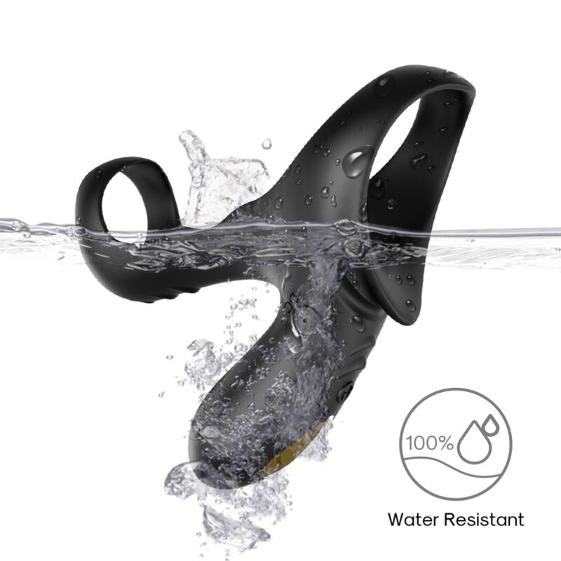 ARMONY - RANGER ANILLO DOBLE VIBRADOR PAREJA NEGRO - Imagen 2
