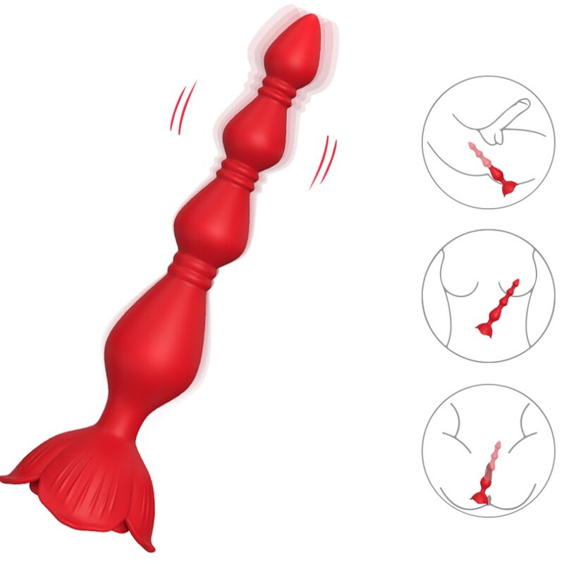ARMONY - ROSA VIBRADOR PAGODA & PLUG ANAL ROJO - Imagen 3
