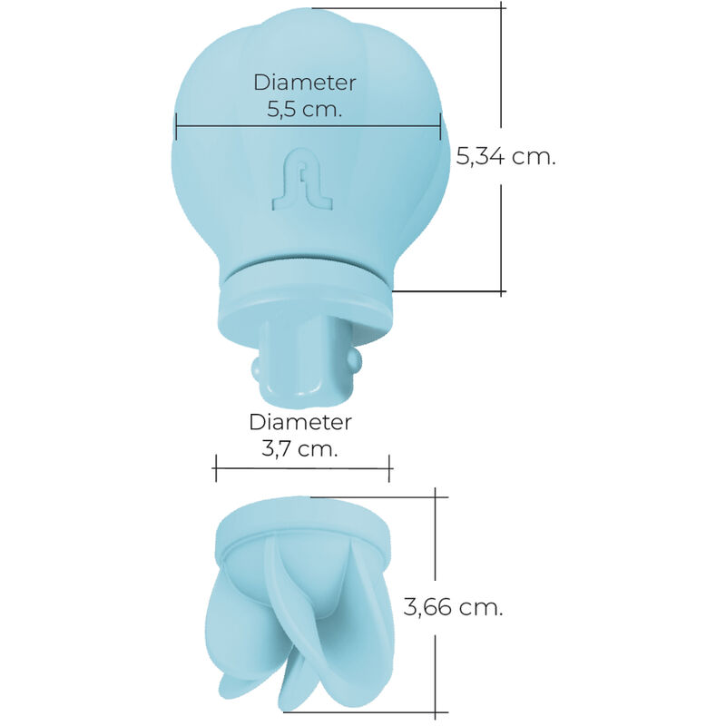 ADRIEN LASTIC - CARESS ESTIMULADOR CLITORIS AZUL - Imagen 6