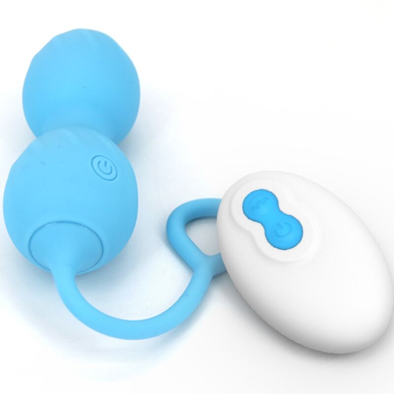 ARMONY - BLOSSOMS PESAS VAGINALES VIBRADOR CONTROL REMOTO 10 VIBRACIONES AZUL - Imagen 5