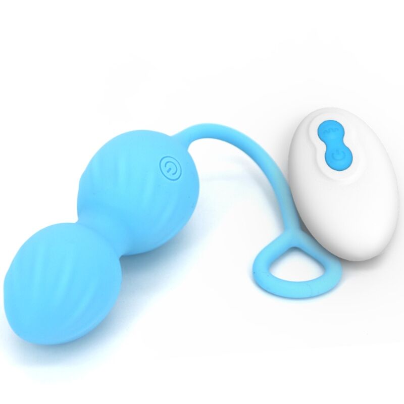 ARMONY - BLOSSOMS PESAS VAGINALES VIBRADOR CONTROL REMOTO 10 VIBRACIONES AZUL - Imagen 4