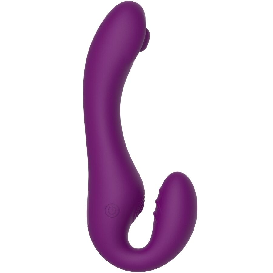 XOCOON - STRAPLESS STRAP-ON VIBRADOR 2 EN 1 CON CONTROL REMOTO MORADO - Imagen 11