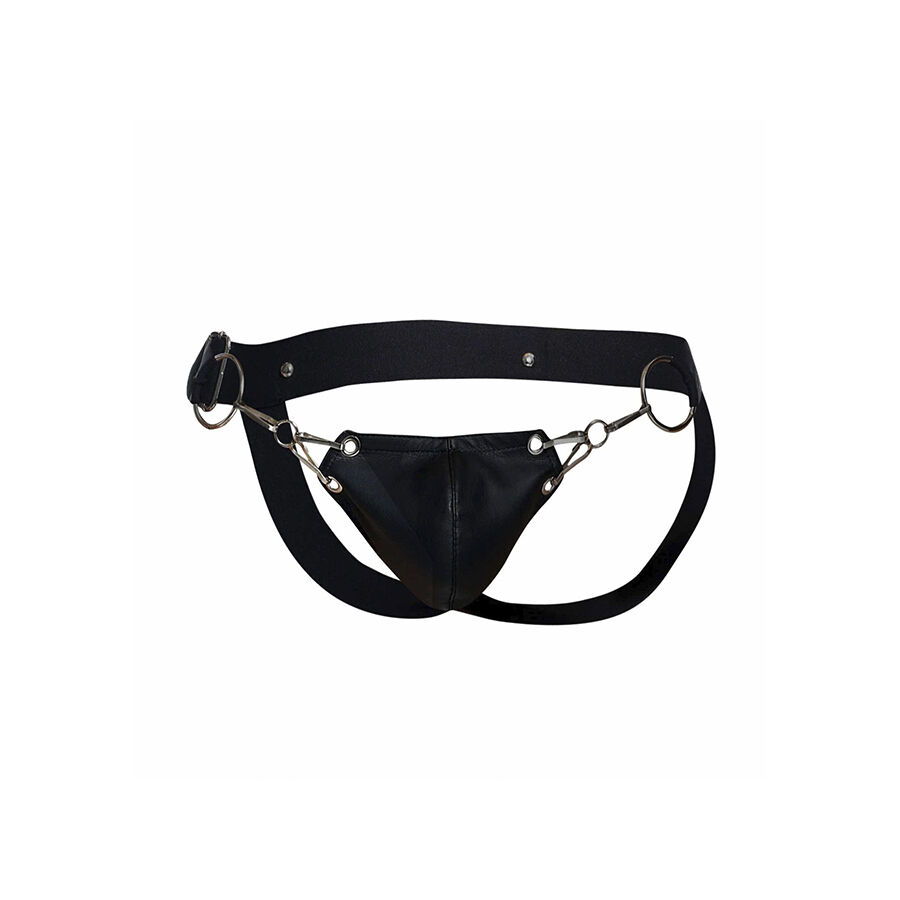MOB - DNGEON JOCKSTRAP NEGRO A PRESIÓN TALLA ÚNICA - Imagen 3