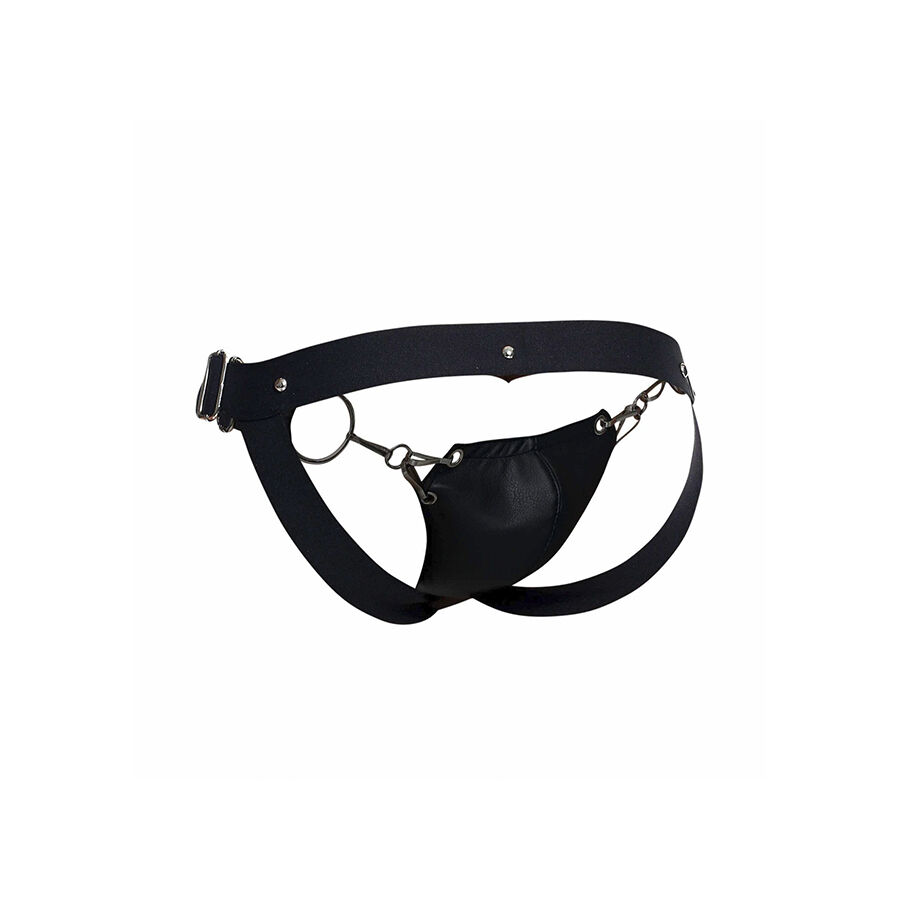 MOB - DNGEON JOCKSTRAP NEGRO A PRESIÓN TALLA ÚNICA - Imagen 5
