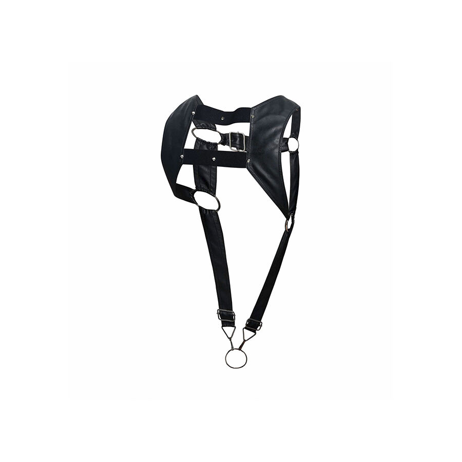 MOB - DNGEON ARNÉS NEGRO CON ANILLO SUPERIOR PARA EL PENE TALLA ÚNICA - Imagen 2