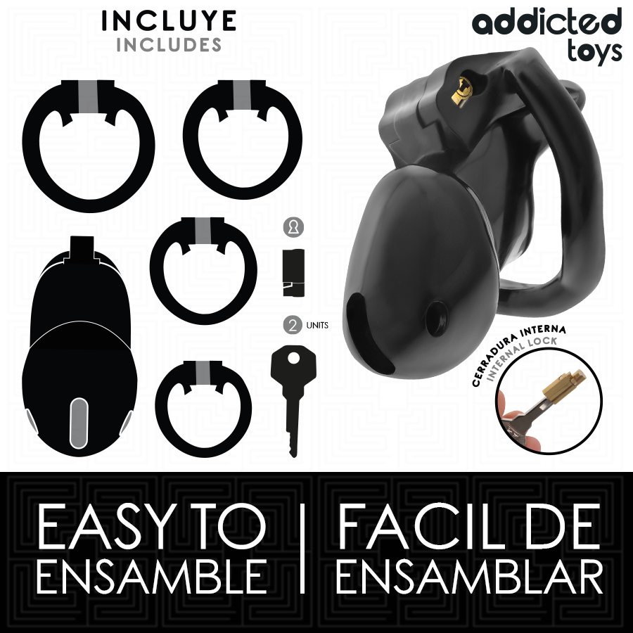 ADDICTED TOYS LOCKED - MINDNIGHT CELL JAULA PARA PENE TALLA S - Imagen 3