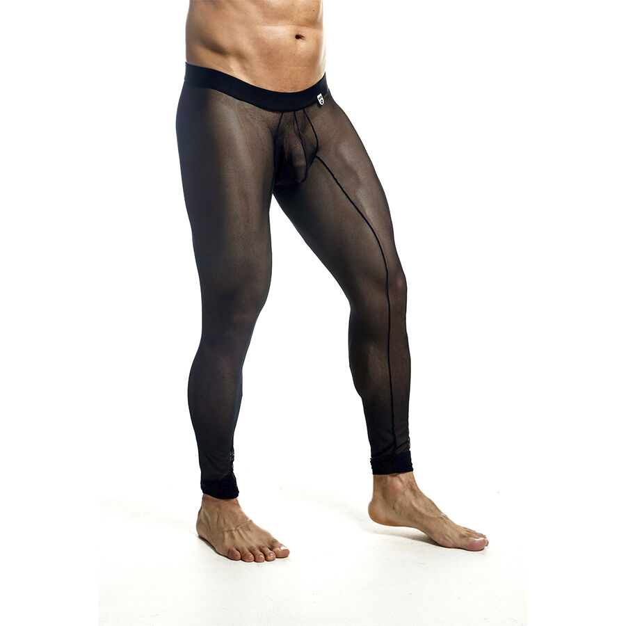 MOB - MEDIAS DE MALLAS TRANSPARENTES NEGRAS TALLA S - Imagen 5
