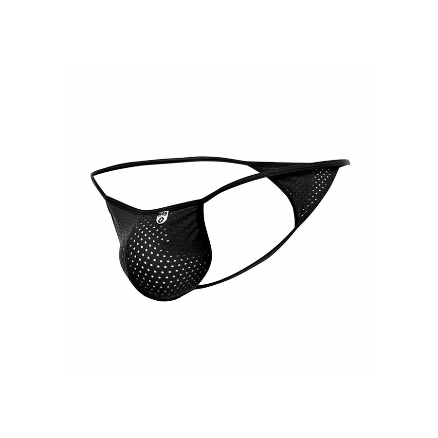 MOB - V-STRING DE MICROFIBRA NEGRA TALLA S/M - Imagen 5