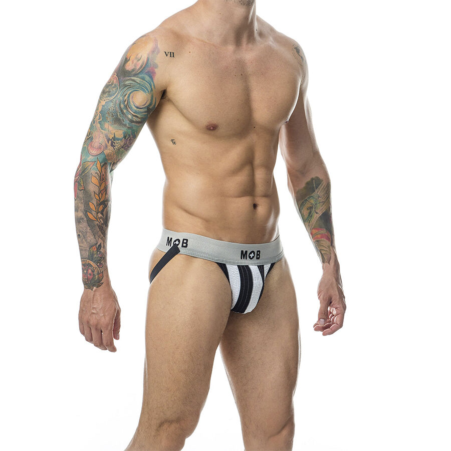 MOB - JOCK CLASICO STRIPE BLANCO TALLA S - Imagen 5