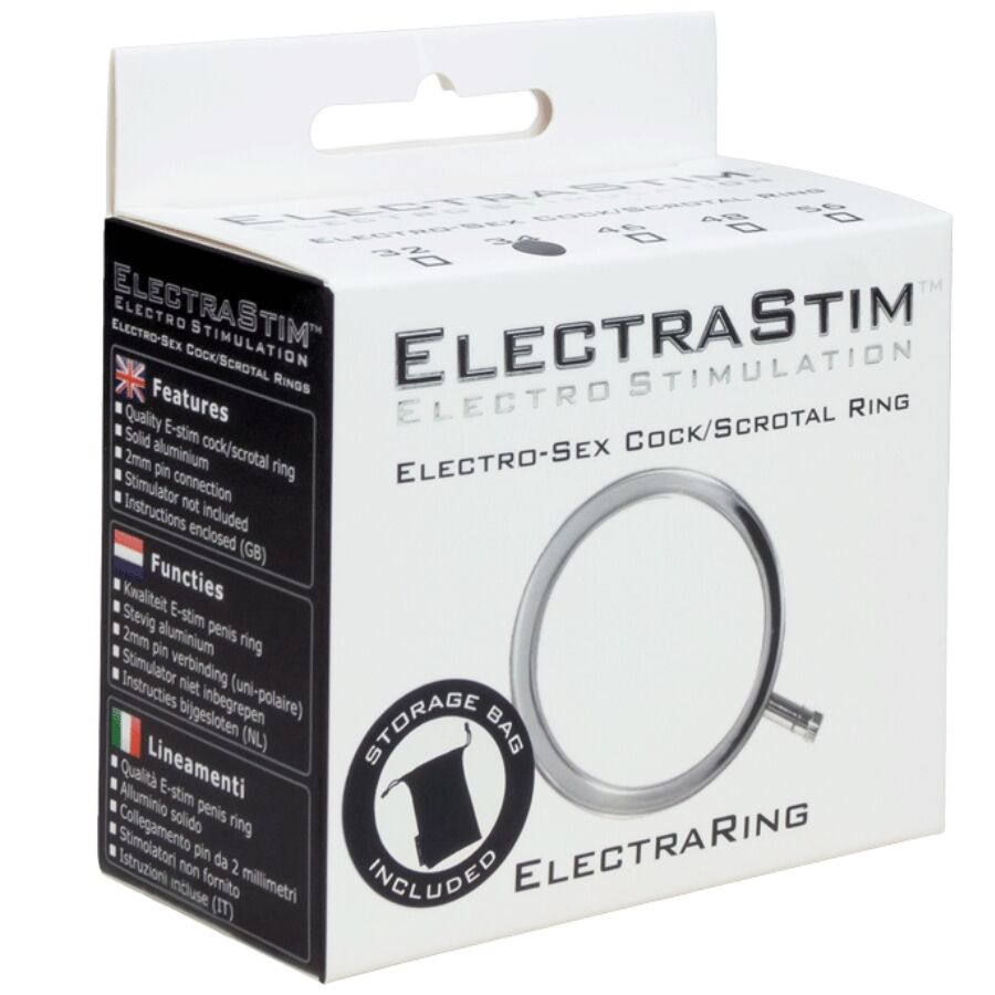 ELECTRASTIM - ELECTRARINGS ANILLO METÁLICO PARA EL PENE 32 MM - Imagen 2