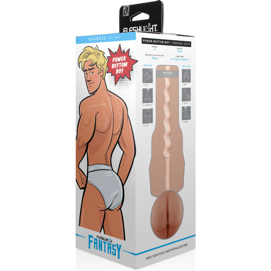 FLESHLIGHT FANTASY - MASTURBADOR POWER BOTTOM BOY ANO - Imagen 5