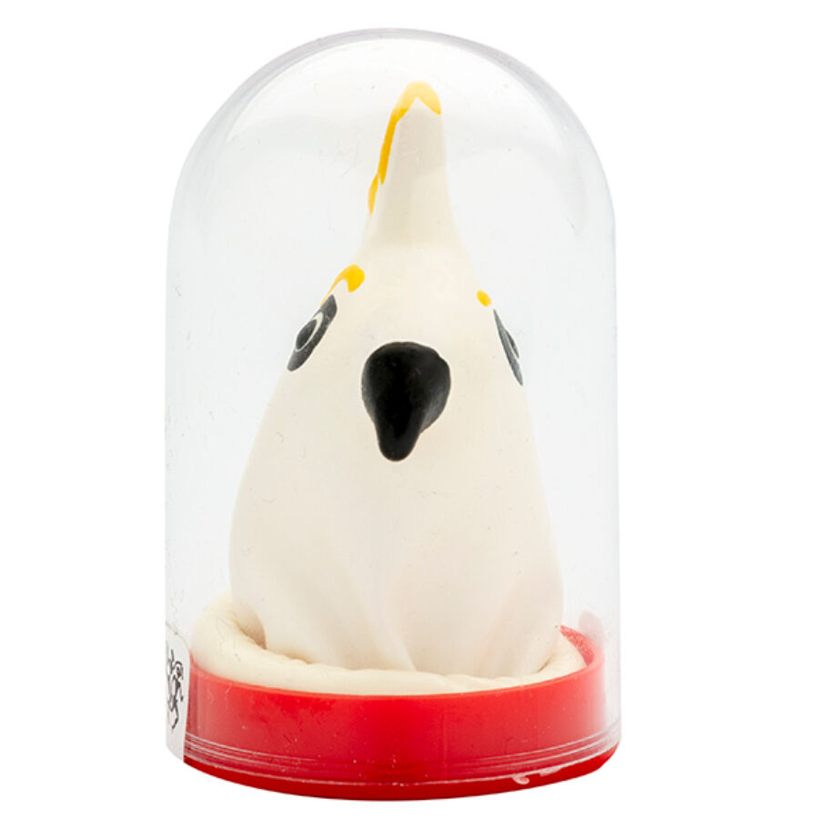 CONDOMERIE - PRESERVATIVO DECORATIVO PINTADO A MANO LORO BLANCO