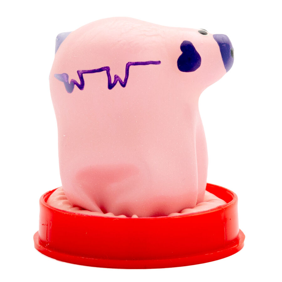 CONDOMERIE - PRESERVATIVO DECORATIVO PINTADO A MANO CERDO PEQUEÑO - Imagen 4
