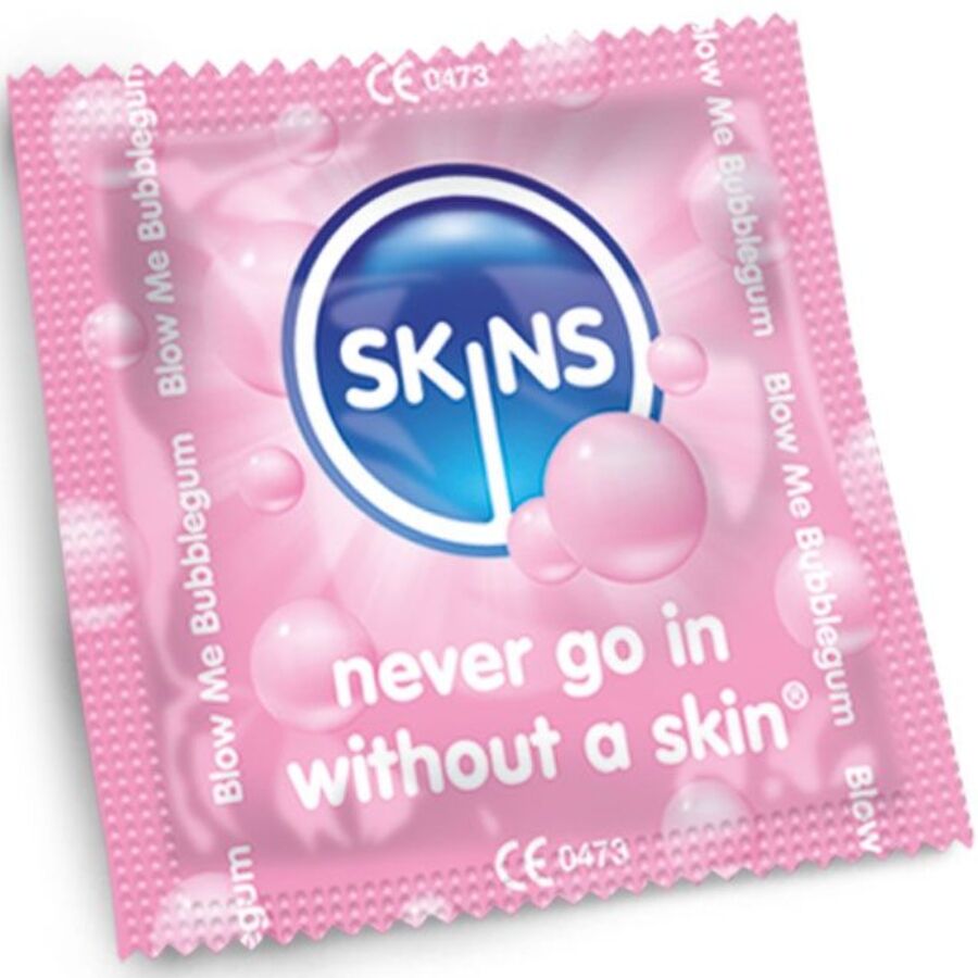 SKINS - PRESERVATIVOS PREMIUM SABOR CHICLE PACK 4 - Imagen 2