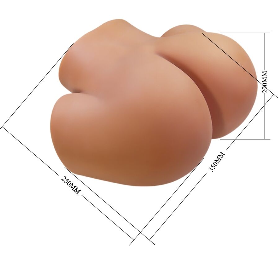 CRAZY BULL - ILANA TRASERO FEMENINO REALISTA VIBRADOR & SUCCIONADOR CON SONIDO 6.8 KG - Imagen 8