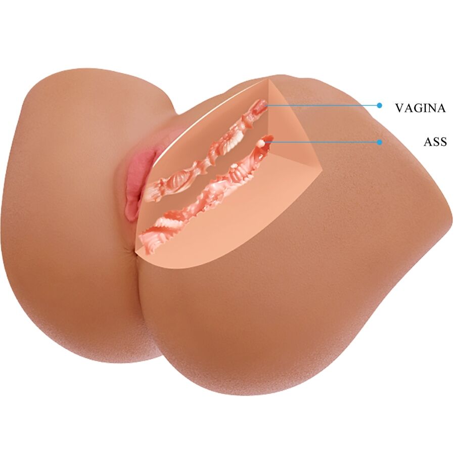 CRAZY BULL - ILANA TRASERO FEMENINO REALISTA VIBRADOR & SUCCIONADOR CON SONIDO 6.8 KG - Imagen 7