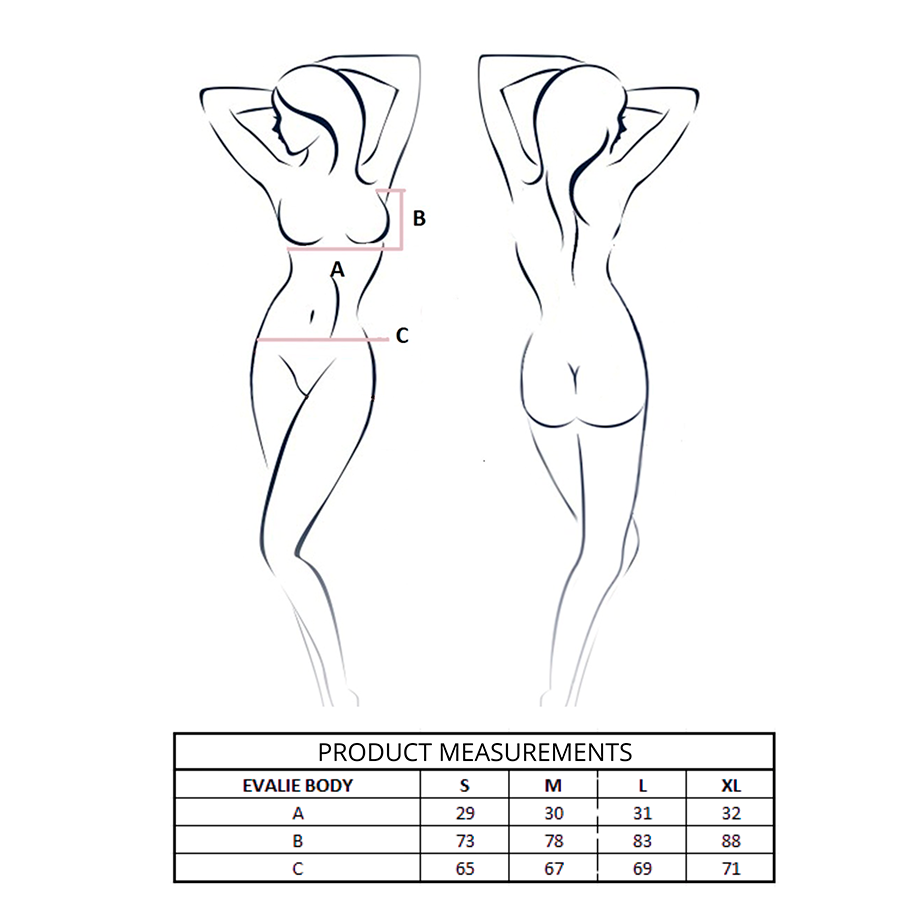 PASSION - EVALIE BODY NEGRO S/M - Imagen 2