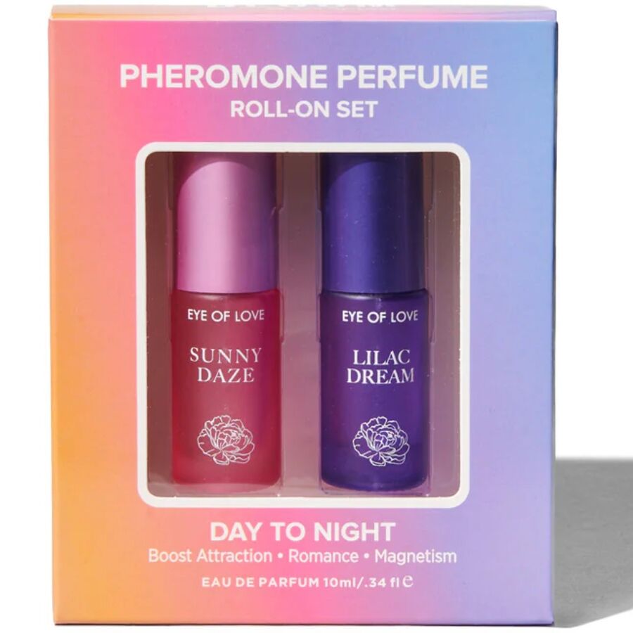 EYE OF LOVE - BLOOM SET DE PERFUME ROLL-ON CON FEROMONAS DE DÍA A NOCHE 2 X 5 ML - Imagen 4