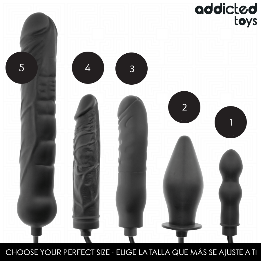 ADDICTED TOYS - PLUG ANAL DOBLE INFLABLE MODELO 1 - Imagen 3