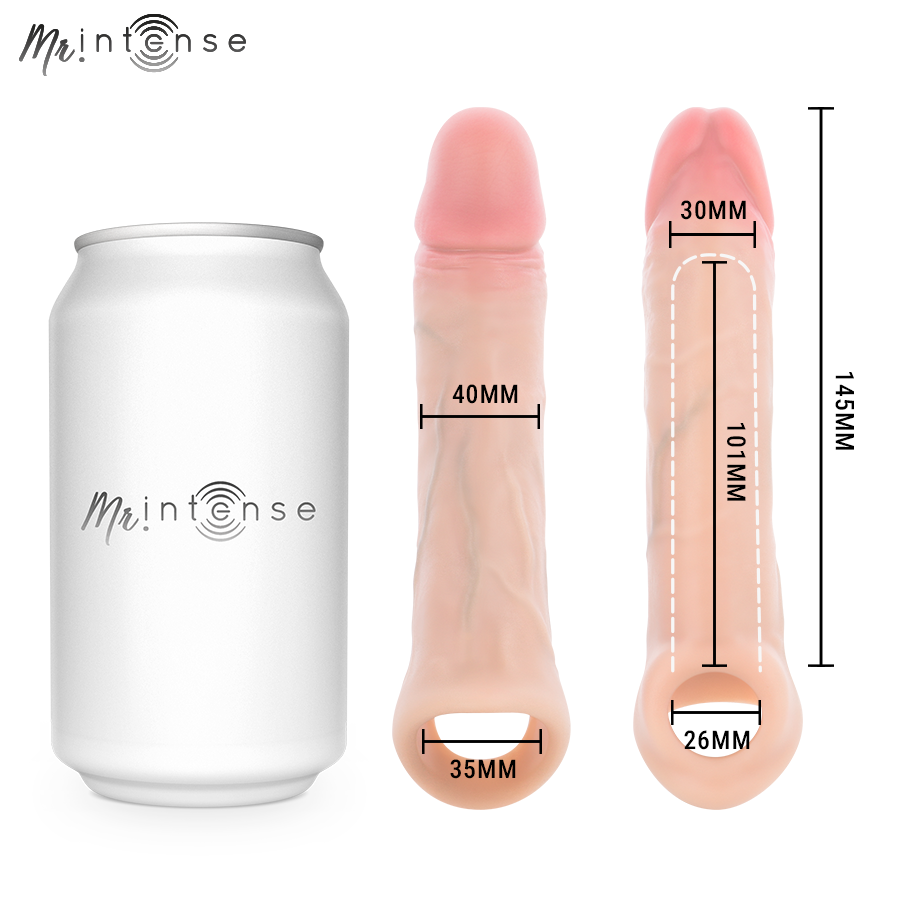 MR INTENSE - SIMON M FUNDA PARA EL PENE SILICONA 14.5 CM -Ø- 4 CM - Imagen 4