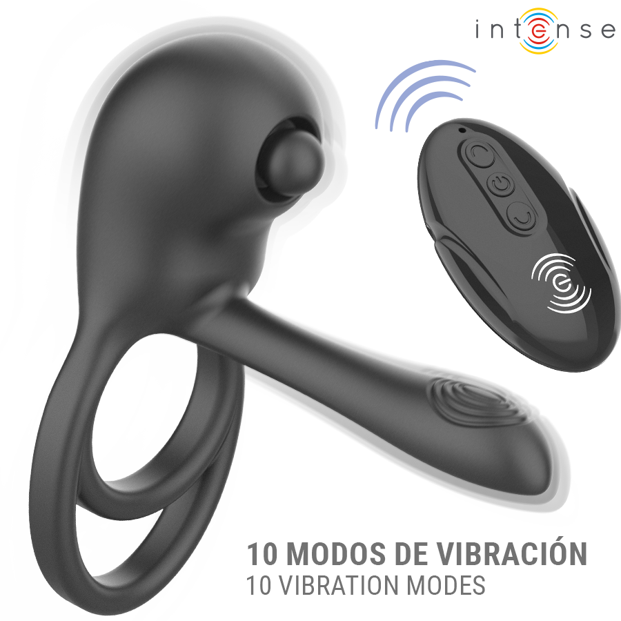 INTENSE - SPIKE ANILLO VIBRADOR PARA PENE CON CONTROL REMOTO - Imagen 4