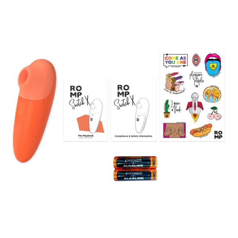 ROMP - SWITCH X ESTIMULADOR DE CLÍTORIS 6 NIVELES NARANJA - Imagen 5