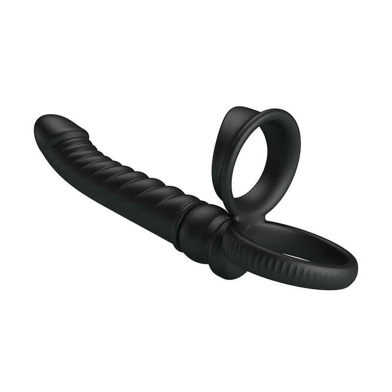 PRETTY LOVE - MERRITT VIBRADOR ANAL CON ANILLO Y VIBRACIÓN NEGRO - Imagen 5