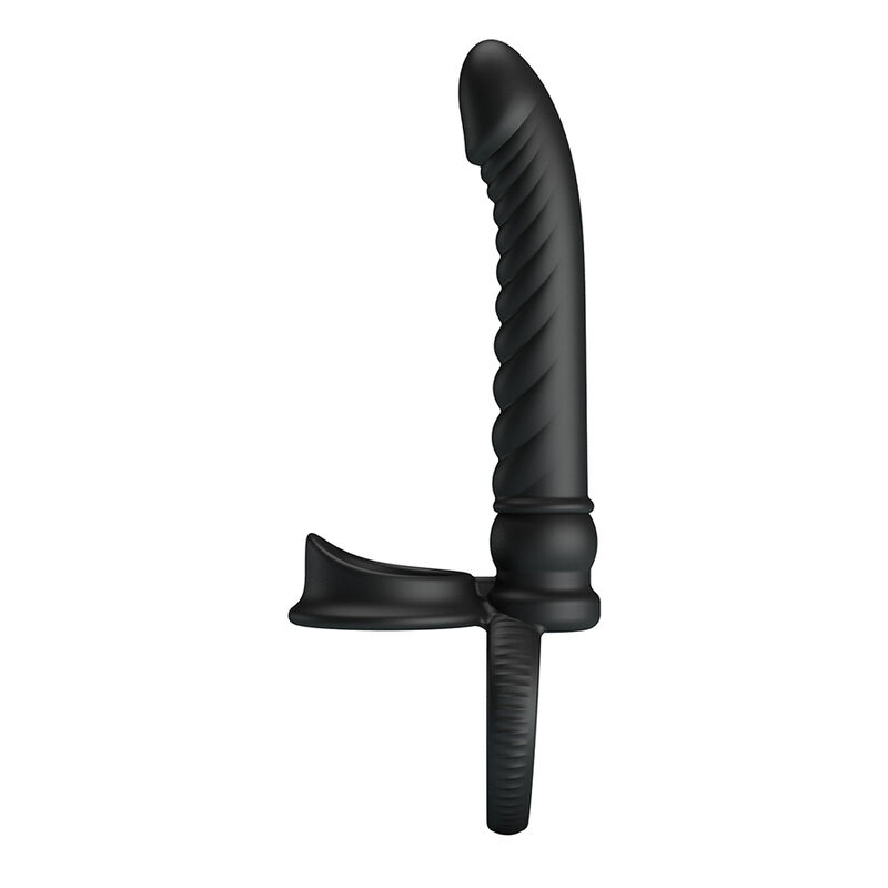 PRETTY LOVE - MERRITT VIBRADOR ANAL CON ANILLO Y VIBRACIÓN NEGRO - Imagen 7